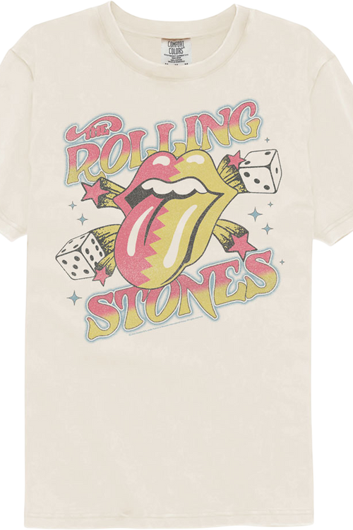 Dice And Stars Rolling Stones Comfort Colors Brand T-Shirt