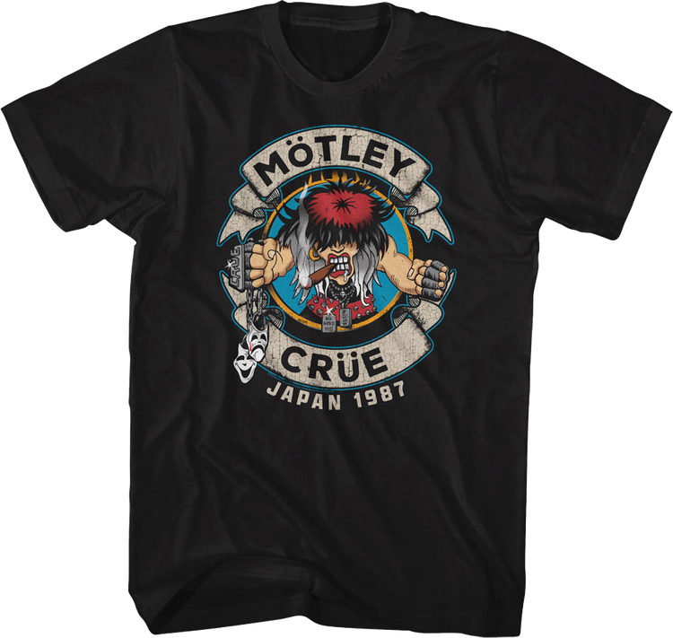 Distressed Allister Fiend Japan 1987 Motley Crue T-Shirt