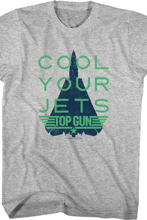 Distressed Cool Your Jets Top Gun T-Shirt