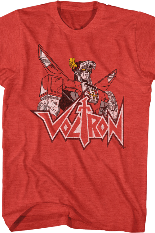Distressed Defender of the Universe Voltron T-Shirt