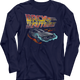 Distressed DeLorean Time Machine Back To The Future Long Sleeve Shirt thumbnail
