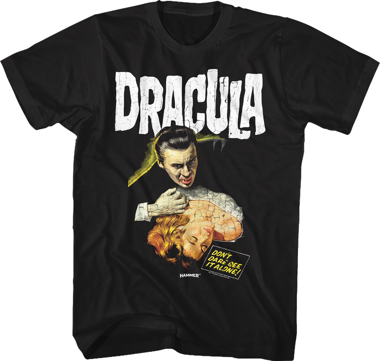 Distressed Dracula Hammer Films T-Shirt