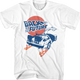 Distressed Fire Tracks Back To The Future T-Shirt thumbnail