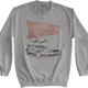 Distressed Logo And DeLorean Back To The Future Sweatshirt thumbnail