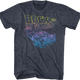 Distressed Neon Logo And DeLorean Back To The Future T-Shirt thumbnail