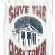 Distressed White Save The Clock Tower Back To The Future T-Shirt thumbnail