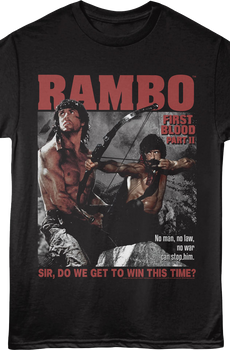 Do We Get To Win This Time First Blood Part II Rambo T-Shirt