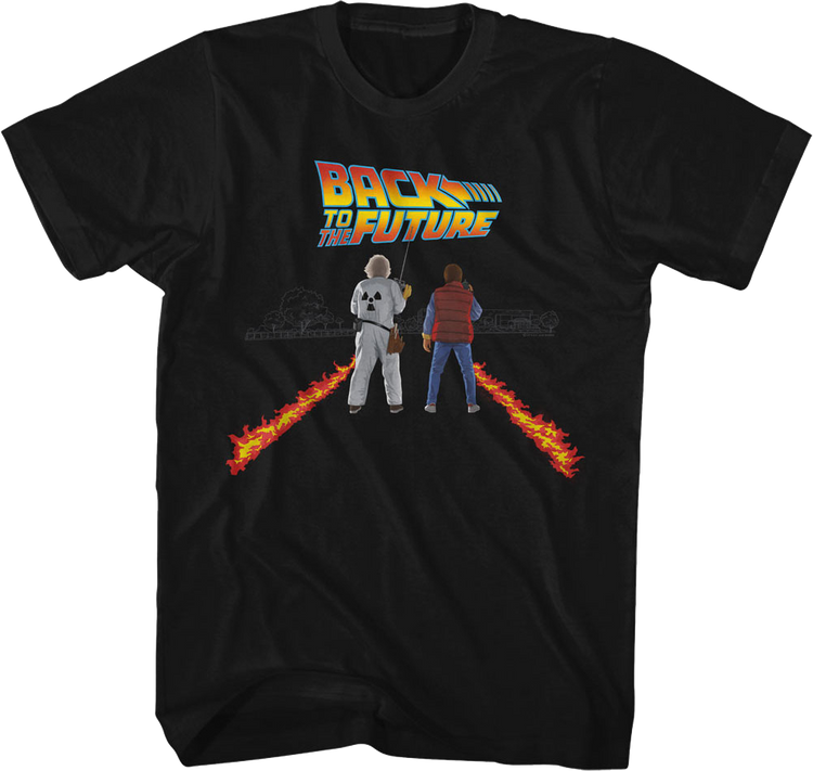 Doc And Marty Fire Streaks Back To The Future T-Shirt