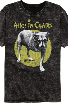 Dog Alice In Chains Mineral Wash T-Shirt