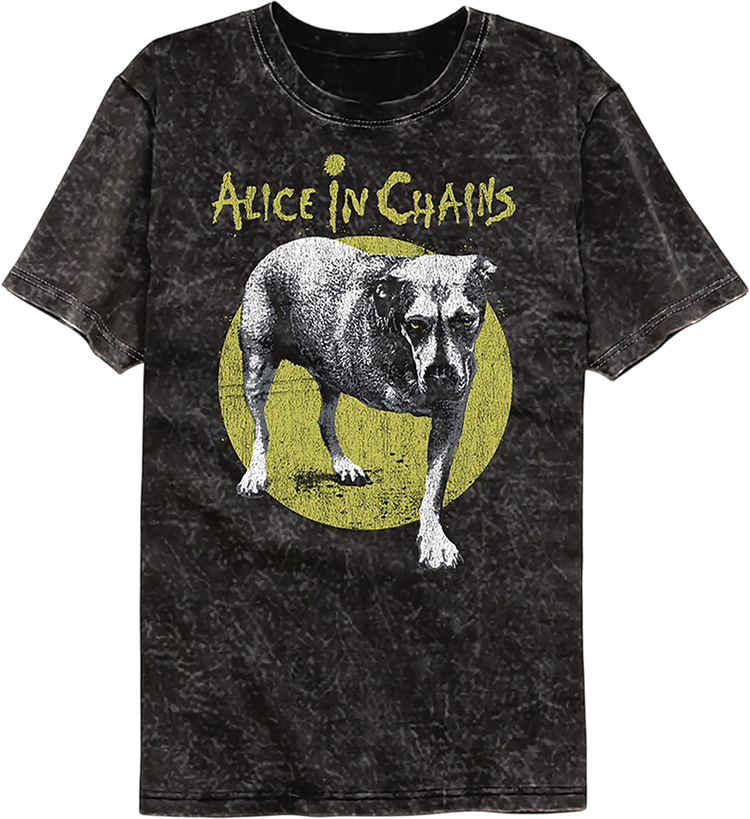 Dog Alice In Chains Mineral Wash T-Shirt