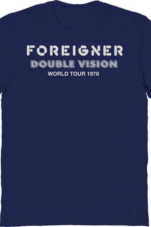 Double Vision World Tour 1978 Foreigner T-Shirt