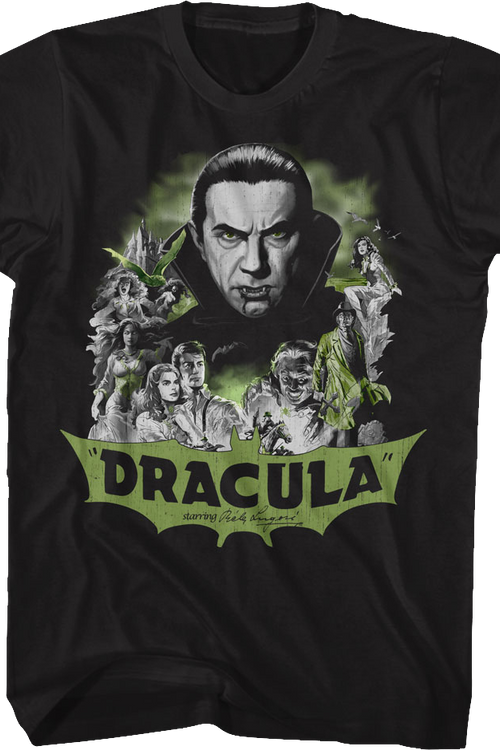 Dracula Collage Bela Lugosi T-Shirt