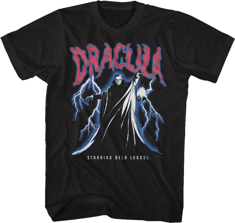 Dracula Lightning Storm Bela Lugosi T-Shirt