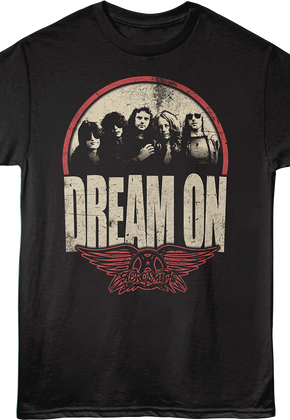 Dream On Band Photo Aerosmith T-Shirt