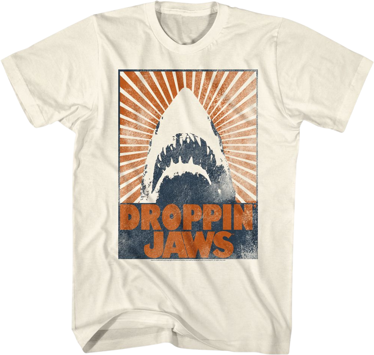 Droppin' Jaws Retro Poster Jaws T-Shirt