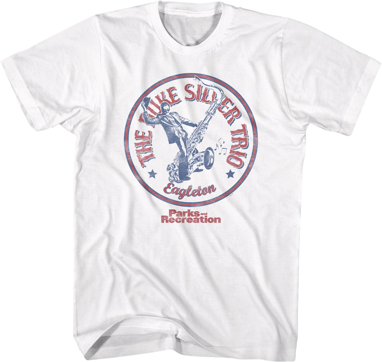 The Duke Silver Trio Logo Parks and Recreation T-Shirt
