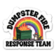 Dumpster Fire Response Team 2"x2" Sticker thumbnail