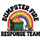 Dumpster Fire Response Team 2"x2" Sticker thumbnail