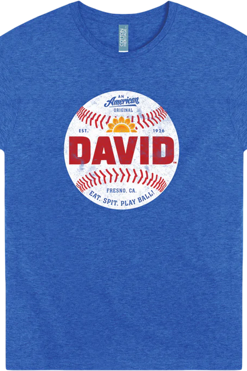Eat Spit Play Ball David Sunflower Seeds T-Shirt