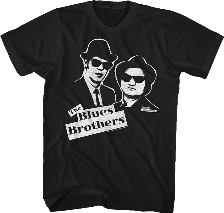 Elwood and Jake Sketch Blues Brothers T-Shirt