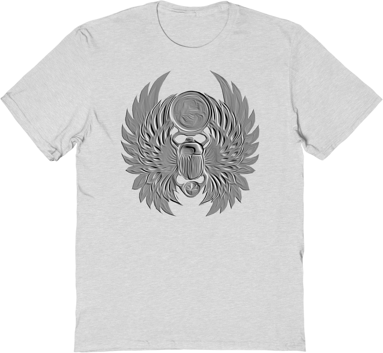 Emboss Scarab Beetle Journey T-Shirt
