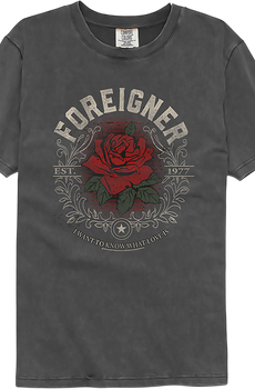 I Want To Know What Love Is Foreigner Comfort Colors Brand T-Shirt