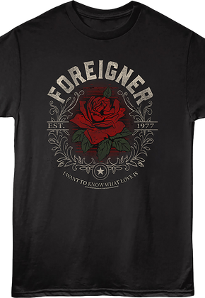 Est. 1977 I Want To Know What Love Is Foreigner T-Shirt