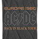 Europe 1980 Back In Black Tour ACDC T-Shirt thumbnail