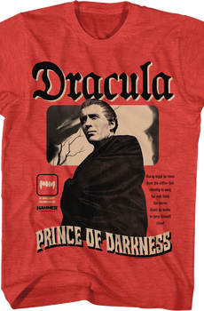 Every Night He Rises Dracula Prince Of Darkness Hammer Films T-Shirt