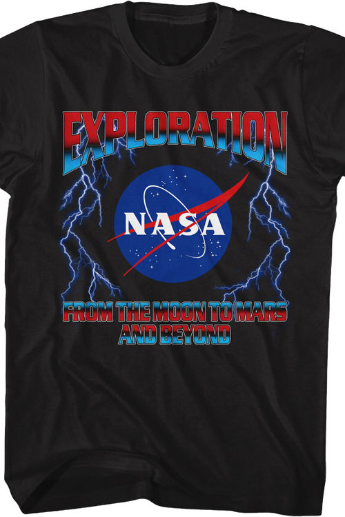 Exploration From The Moon To Mars And Beyond NASA T-Shirt
