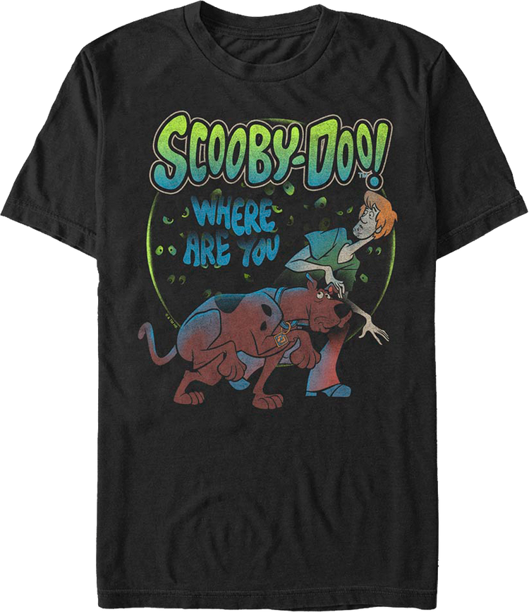 Eyes Watching Shaggy And Scooby-Doo T-Shirt