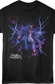 Lightning Bolts F.A.N.G Street Fighter T-Shirt