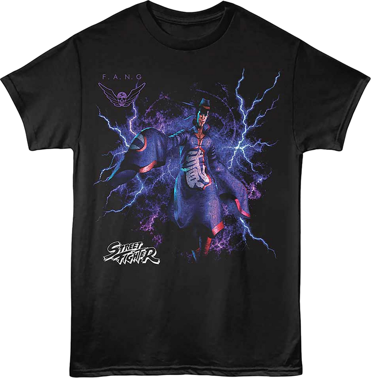 Lightning Bolts F.A.N.G Street Fighter T-Shirt