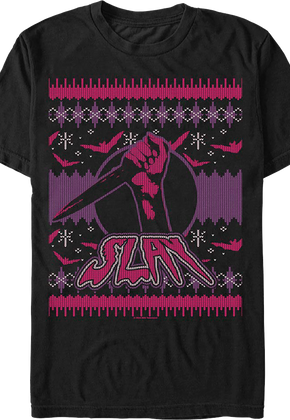 Faux Ugly Christmas Sweater Design Buffy The Vampire Slayer T-Shirt