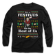Faux Ugly Festivus Sweater Seinfeld Long Sleeve Shirt thumbnail