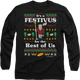 Faux Ugly Festivus Sweater Seinfeld Long Sleeve Shirt thumbnail