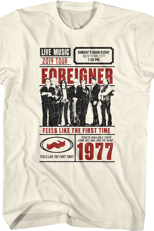 Feels Like The First Time Foreigner T-Shirt