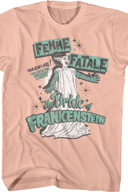 Femme Fatale Bride Of Frankenstein T-Shirt
