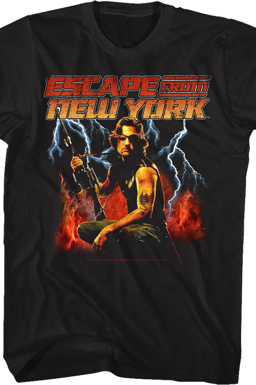 Fire And Lightning Escape From New York T-Shirt