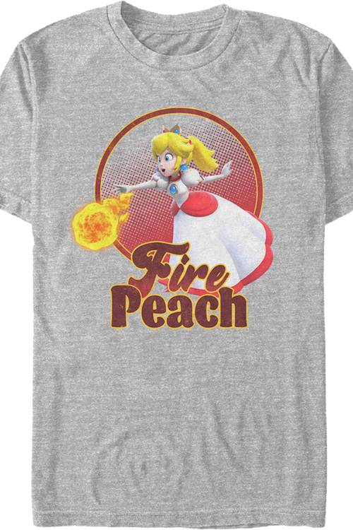 Fire Peach Super Mario Bros. T-Shirt
