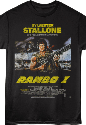 Rambo I French Poster Rambo T-Shirt