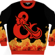 Flaming Logo Dungeons & Dragons Knitted Sweater thumbnail