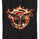 Flaming Mockingjay Hunger Games T-Shirt thumbnail