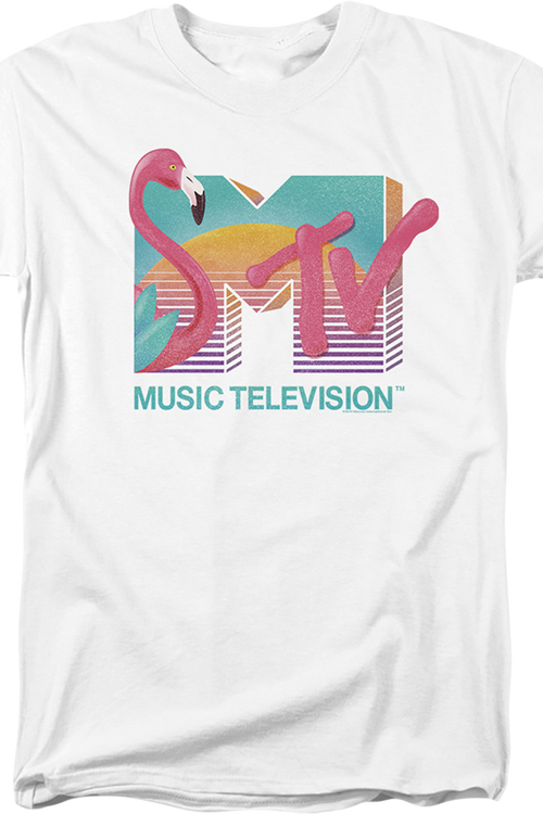 Flamingo Sunset Logo MTV T-Shirt