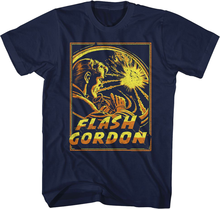 Space Explosion Flash Gordon T-Shirt
