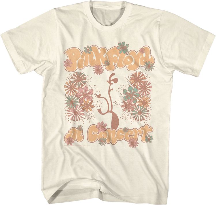 Floral Concert Pink Floyd T-Shirt
