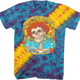 Flower Skeleton Grateful Dead Tie Dye T-Shirt thumbnail