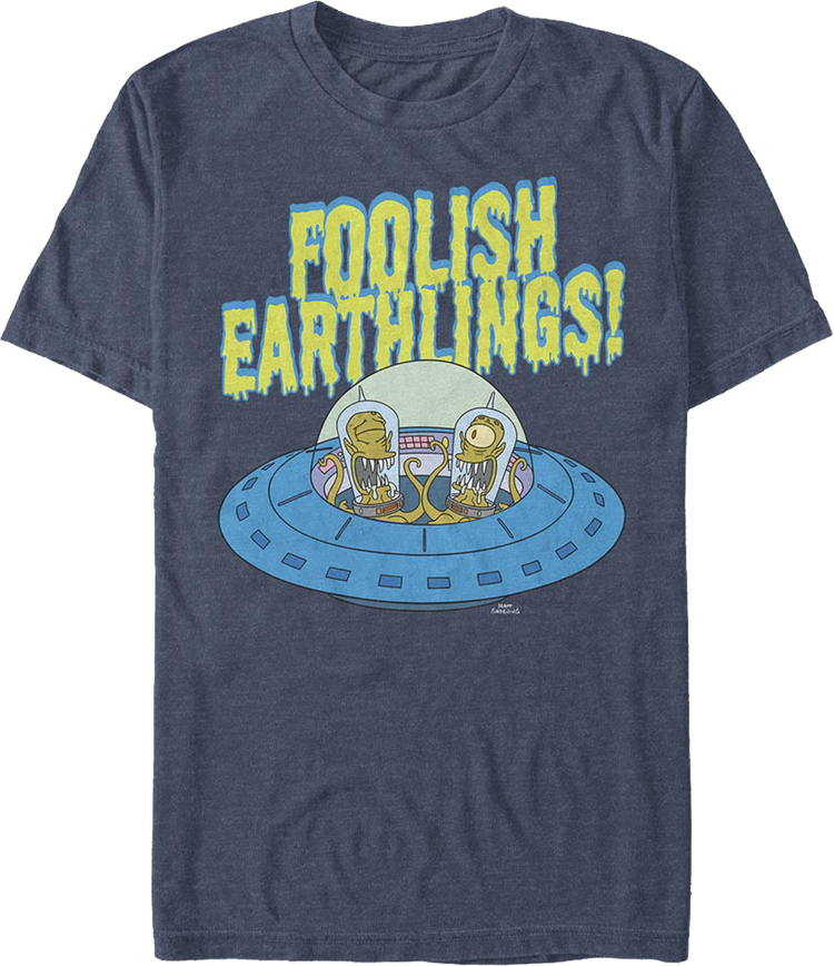 Foolish Earthlings Simpsons T-Shirt