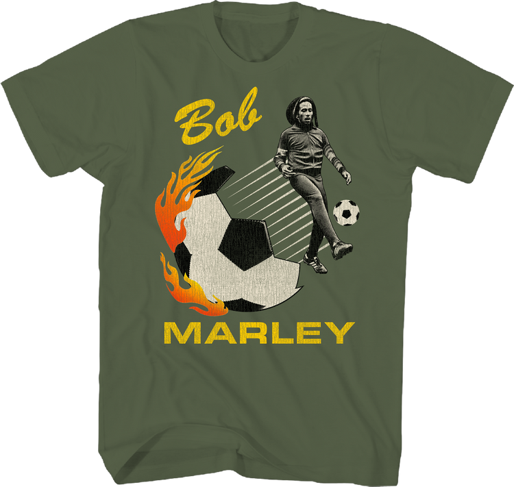 Soccer Photo Bob Marley T-Shirt