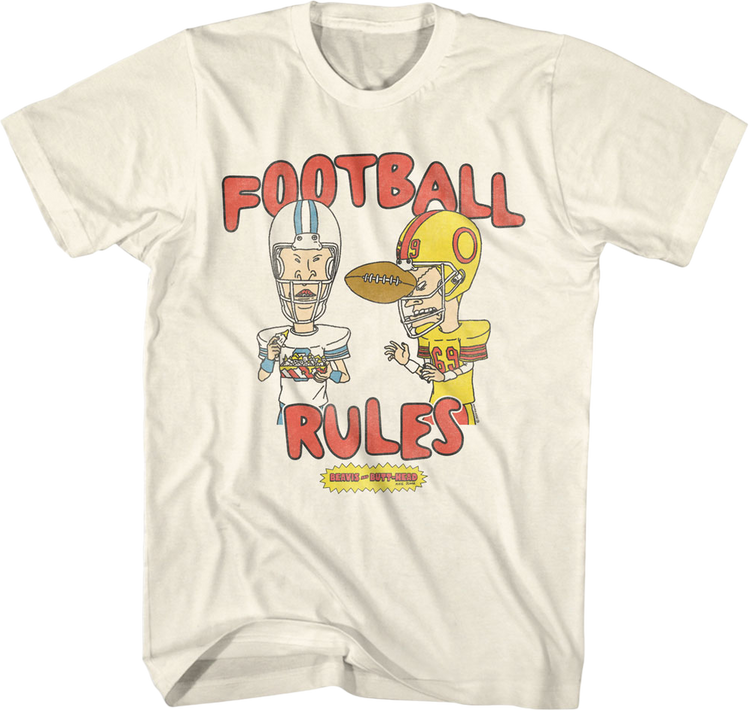 Football Rules Beavis And Butt-Head T-Shirt